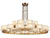 Миниатюра фото подвесная люстра newport jessica 4338+16/c new gold м0070341 | 220svet.ru