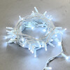 Миниатюра фото гирлянда нить 10м белая 220в, 75 led, провод белый каучук, ip65 ltc ll75-8-2w | 220svet.ru