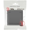 Миниатюра фото розетка эра arktik 16-2103-06 с заземлением 2p+e schuko со шторками с крышкой 16а-250в графит б0070439 | 220svet.ru