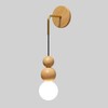 Миниатюра фото бра inodesign beads bright wood 44.5010 | 220svet.ru