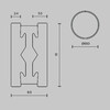 Миниатюра фото шинопровод магнитный круглый накладной/подвесной maytoni busbar trunkings flarity trx154-r-d650-pt | 220svet.ru