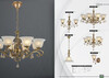 Миниатюра фото подвесная люстра arte lamp cono a8391lm-8pb | 220svet.ru