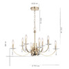 Миниатюра фото подвесная люстра st luce элеганс sl1405.203.08 | 220svet.ru