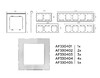 Миниатюра фото рамка 5-постовая ambrella volt alfa platos af330405 | 220svet.ru