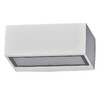 Миниатюра фото уличный настенный светильник ideal lux twin ap1 big bianco | 220svet.ru