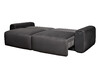Миниатюра фото диван трехместный раскладной велюровый темно-серый garda decor turin-tm3-colton1003 | 220svet.ru