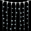 Миниатюра фото гирлянда занавес 2 x 2 м белый 220в, 400 led, провод прозрачный пвх, ip54 ltc pcl402-10-2w | 220svet.ru
