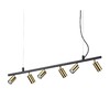 Миниатюра фото люстра ideal lux dynamite sp6 ottone satinato | 220svet.ru
