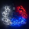Миниатюра фото комплект 10 бело-сине-красных нитей по 10м, 1000 led, провод черный каучук 2,3мм, ip65 ltc kfct1000-10f11-1wbr | 220svet.ru