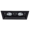 Миниатюра фото встраиваемый светильник arte lamp canis a6661pl-2bk | 220svet.ru
