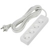 Миниатюра фото удлинитель uniel ultra 4гн х 5м б/з s-cu4-5 white ul-00009989 | 220svet.ru