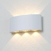 Миниатюра фото уличный настенный светодиодный светильник crystal lux clt 023w3 wh | 220svet.ru