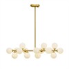 Миниатюра фото люстра на штанге inodesign bubble stik gold 40519 | 220svet.ru