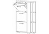 Миниатюра фото обувница woodville эдеа-1 сонома / белый 563550 | 220svet.ru
