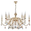 Миниатюра фото подвесная люстра crystal lux mercedes sp6+6 gold/color | 220svet.ru