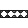 Миниатюра фото рамка для розеток и выключателей эра galaxy 15-5004-05 на 4 поста антрацит б0070868 | 220svet.ru