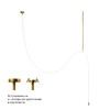 Миниатюра фото подвесной светодиодный светильник loft it thread 10388c brass | 220svet.ru