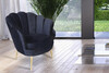 Миниатюра фото кресло велюровое черное garda decor 87yy-1907 blk | 220svet.ru