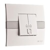Миниатюра фото выключатель mono electric eсо двухклавишный проходной белый 101-010101-111 | 220svet.ru