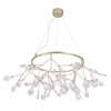 Миниатюра фото подвесная люстра crystal lux evita sp45 d gold/transparent | 220svet.ru