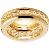 Миниатюра фото встраиваемый светильник ambrella light crystal k105 cl/g | 220svet.ru