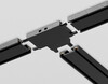 Миниатюра фото коннектор т-образный токопроводящий magnetic ultra slim 26 48в черный ambrella light track system gv1122 | 220svet.ru