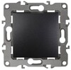Миниатюра фото кнопка эра 12 10ax 250v антрацит 12-1111-05 б0047834 | 220svet.ru