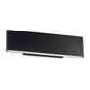 Миниатюра фото настенный светодиодный светильник ideal lux desk ap2 nero | 220svet.ru