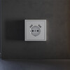 Миниатюра фото накладка для розетки с заземлением и защитными шторками, с usb a+a voltum s70 vls000916 (серый) | 220svet.ru