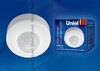 Миниатюра фото датчик движения (06565) uniel usn-13-360r-1200w-3lux-12m-0,6-1,5m/s-wh | 220svet.ru