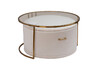 Миниатюра фото стол журнальный с пуфом garda decor gy-08549 | 220svet.ru