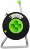 Миниатюра фото удлинитель силовой эра green line kat-2x0.75-30m greenline на катушке пластик 4 розетки без заземления 30м пвс 2x0.75мм2 б0065140 | 220svet.ru