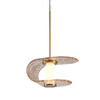 Миниатюра фото подвесной светодиодный светильник delight collection md24020901-1a gold/cognac | 220svet.ru