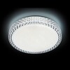 Миниатюра фото потолочный светодиодный светильник ambrella light orbital crystal f85 wh 48w d400 | 220svet.ru