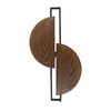Миниатюра фото настенный светильник nowodvorski sunrise led dark wood/black 7652 | 220svet.ru