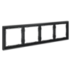 Миниатюра фото рамка пластиковая на 4 поста voltum s70 vls100407 (графит) | 220svet.ru