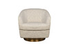Миниатюра фото кресло поворотное букле бежевое garda decor 58db-56304 | 220svet.ru