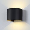 Миниатюра фото уличный настенный светодиодный светильник elektrostandard 1518 techno led blade черный a038828 | 220svet.ru