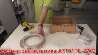 Миниатюра фото потолочный светильник arte lamp torta a7101pl-2wg | 220svet.ru